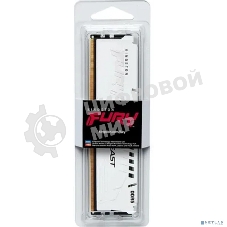 Оперативная память Kingston Fury Beast, DDR5, 16Gb (1x16GB), 5600MHz, CL36, DIMM, с радиаторами, белый
