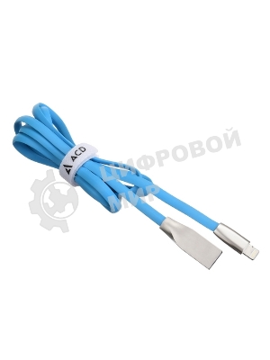 Кабель USB ACD-Infinity Lightning - USB-A TPE, 1.2м, синий