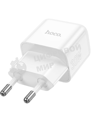 Сетевое зарядное устройство Hoco N32 Glory White 30W 3A+2A+1.5A (PD+QC+AFC) USB Type-C универсальное белый
