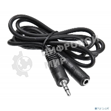 Кабель-удлинитель аудио Buro Jack 3.5 (m)/Jack 3.5 (f) 2м. черный