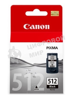 Картридж струйный PG-512Bk (2969B007) черный (401 стр.) для Canon PIXMA MP240, 260, 480