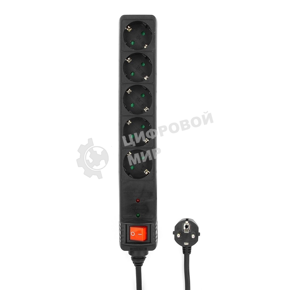 Сетевой фильтр Energenie Сетевой фильтр SPG5-C-10 3m. 16А. черный