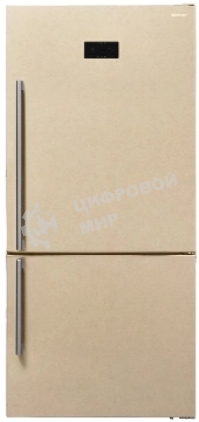 Холодильник Sharp SJ-653GHXJ52R бежевый двухкамерный 400/164 л морозилка снизу, No Frost