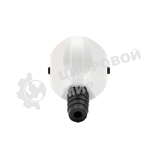 Вилка Евро Rexant угловая с з/к 16А с ушком (кольцом) бело-черная