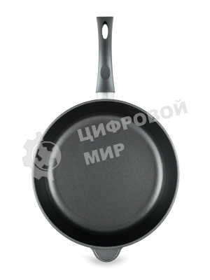 Сковорода НЕВА МЕТАЛЛ 9128 д.28 (Диаметр 28 см. 4-х слойное антипригарное покрытие ТИТАН пк равномерно нагревается за счет особой конструкции корпуса по принципу 