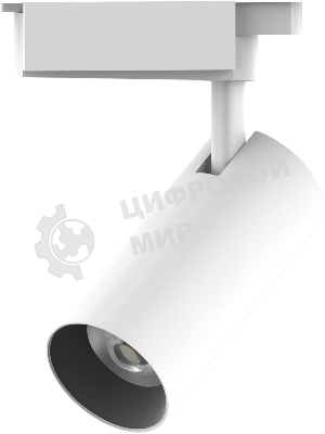 Светильник Gauss трековый цилиндр 20W 1760lm 4000K 180-220V IP20 65x206мм белый LED 1/40