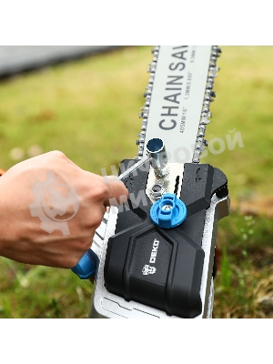 Пила цепная аккумуляторная в кейсе DEKO DKCHS 40 PRO [063-4357] 2х20В, 2x4.0А·ч, 2 з/у