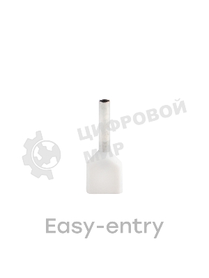 Наконечник штыревой втулочный изол. НШвИ(2) 0.5-8 (уп. 50 шт) EKF nhvi2-0.5-8