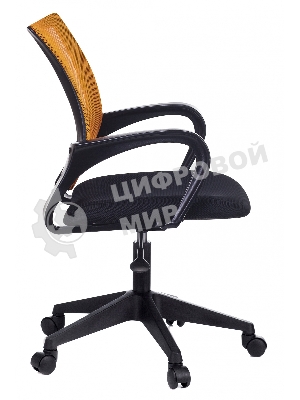 Кресло Бюрократ CH-695NLT оранжевый/черный, сетка/ткань, 120 кг, механизм качания
