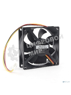 Вентилятор для корпуса Gembird D8025HM-3 черный 80мм 2600rpm 30.5db 3-pin