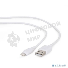 Кабель Filum USB 2.0, 1 м., белый, 2 А, разъемы: USB A male - Lightning male, пакет. (FL-C-U2-AM-LM-1M-W)