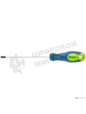 Отвертка Сибртех, PH2 х 150 мм, CrV, двухкомпонентная рукоятка