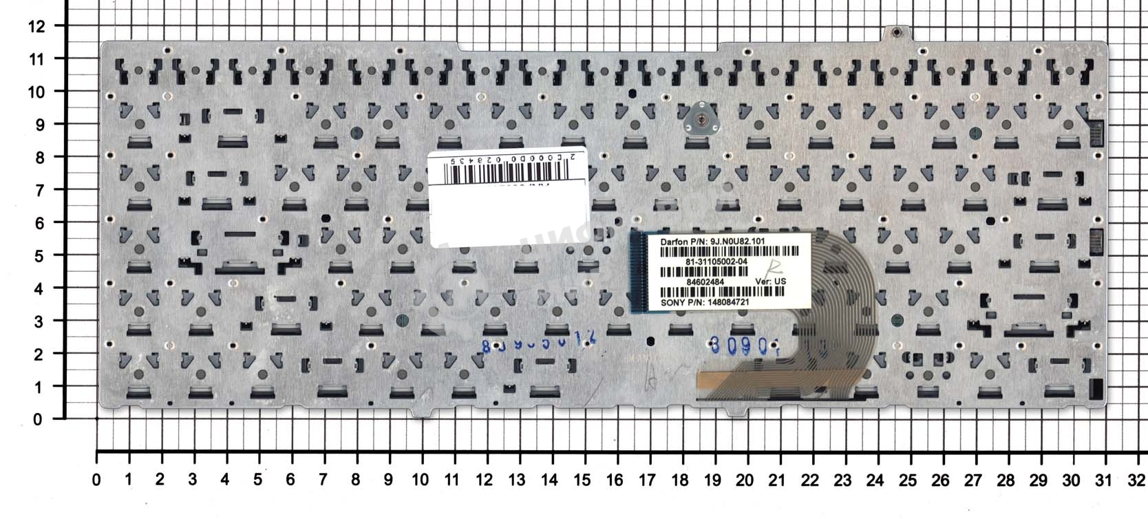 Клавиатура для ноутбука Sony Vaio VGN-FW черная