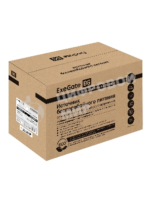 Источник бесперебойного питания ExeGate SineTower SN-1500.LCD.AVR.2SH.1C13.USB 1500VA/1200W, чистая синусоида, LCD дисплей, AVR, 2*Schuko+1*C13, USB, линейно-интерактивный, черный