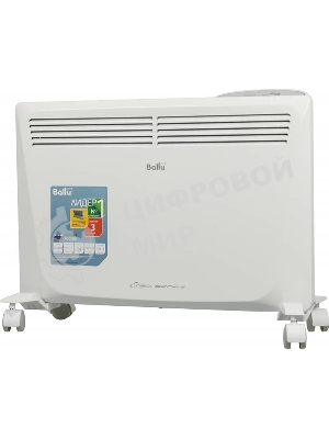 Конвектор электрический Ballu Enzo BEC/EZER-1500 белый, 1500 Вт, 20 м2, термостат, дисплей