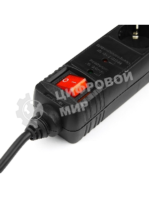 Сетевой фильтр Energenie Сетевой фильтр SPG5-C-10 3m. 16А. черный
