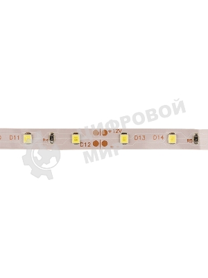 Лента светодиодная открытая, 8 мм, IP23, SMD 2835, 60 LED/m, 12 V, цвет свечения белый