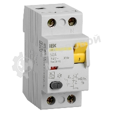 Выключатель дифференциального тока (УЗО) IEK MDV10-2-050-030 ВД1-63 2Р 50А 30мА IEK