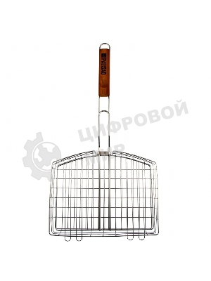 Решетка гриль Camping Palisad 305х235х55 мм объемная хромир.