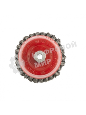 Щетка Matrix для УШМ, 125 мм, М14, Чашка, крученая проволока 0,35 мм