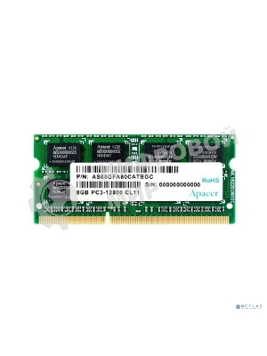 Оперативная память Apacer, DDR3, 8GB (1x8GB), 1600MHz, CL11, SO-DIMM