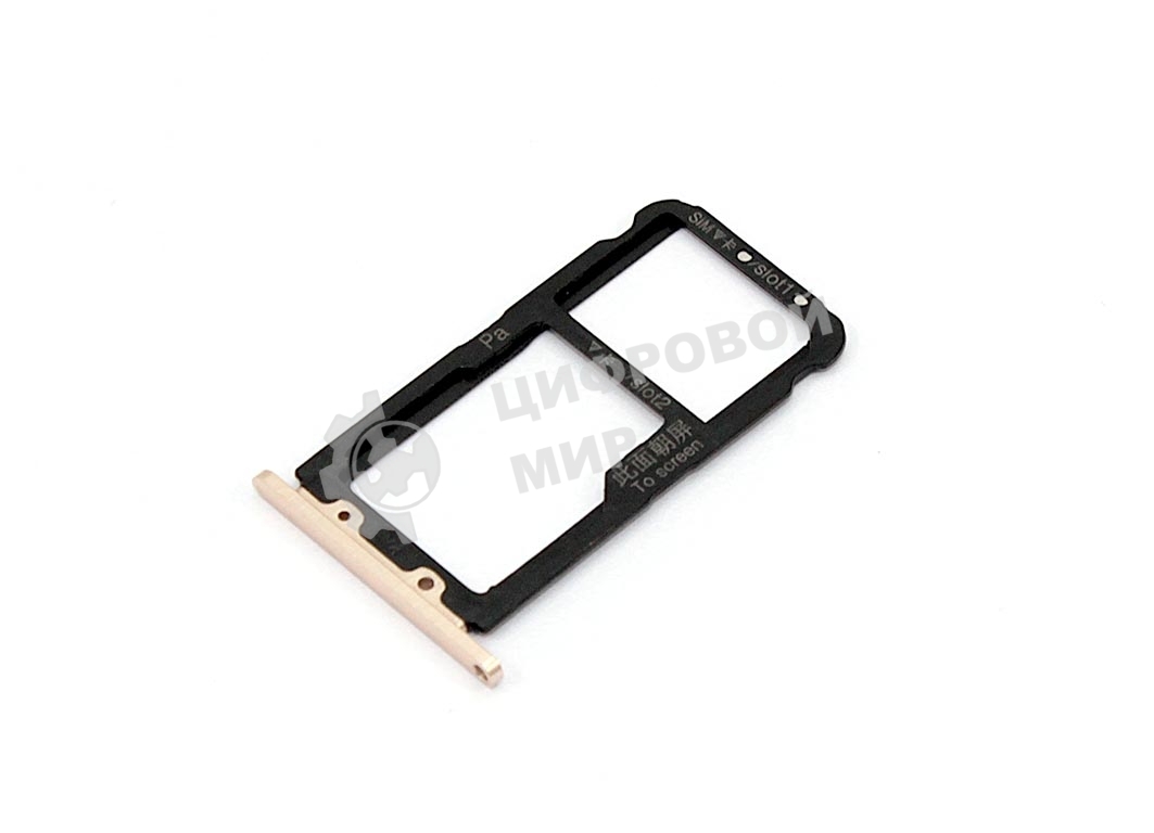 Лоток для SIM-карты Huawei Nova 3 золотой