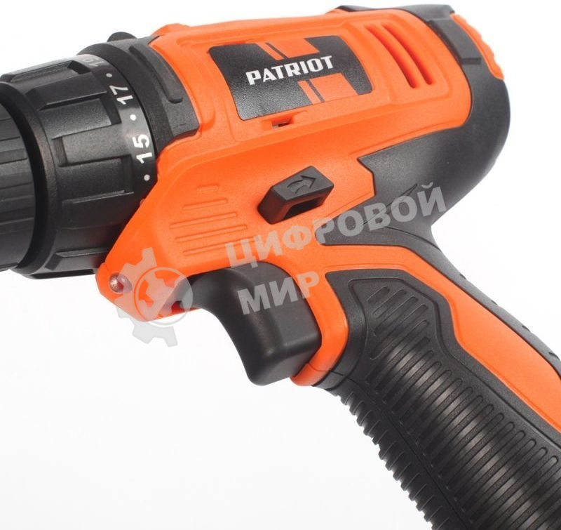 Дрель-шуруповерт Patriot BR 104Li, 12 В, 1,5 Ач, 20 Нм, щеточный