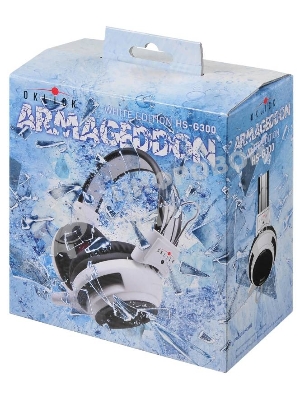 Проводные наушники Oklick HS-G300 белый/черный, полноразмерные, Jack 3.5 мм