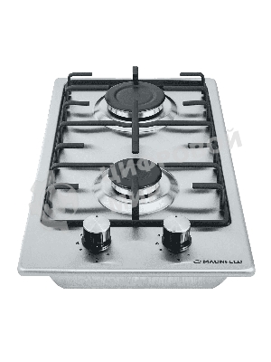 Газовая варочная панель Maunfeld EGHS.32.3ES, 2 конфорки, нержавеющая сталь, серебристый