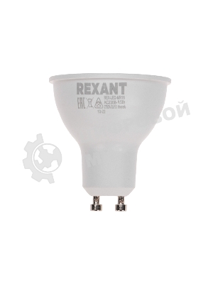 Лампа светодиодная Rexant Рефлектор 9,5Вт 808Лм GU10 AC 150-265В 2700K теплый свет