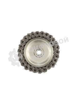 Щетка Matrix для УШМ, 125 мм, М14, Чашка, крученая проволока 0,35 мм