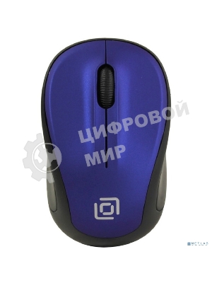 Мышь беспроводная Oklick 665MW черный/синий, 1000 dpi, радиоканал, USB, кнопки - 3