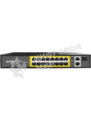Коммутатор Netis 16PORT 10/100M 16POE+2XGE+SFP P116GH