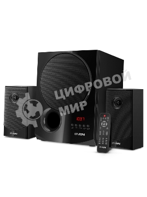 Акустическая система 2.1 SVEN MS-2080/70 Watt/~220V 50Hz/FM-тюнер, USB/SD, дисплей/BLUETOOTH/ПДУ/Black