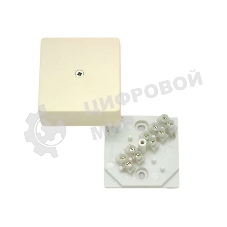 Коробка распределительная ОП 60х60х30 с клемн. бел. HEGEL КРК2701