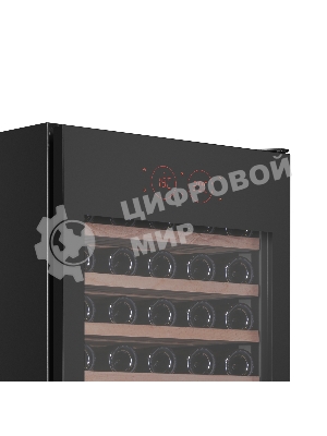 Винный шкаф встраиваемый Maunfeld MBWC-415D171, вместимость: 171 бутылок, черный