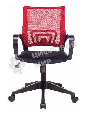 Кресло Бюрократ CH-695N/R/TW-11 красный/черный, сетка, 120 кг, механизм качания