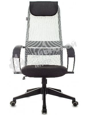 Кресло Бюрократ CH-607 TW-02 светло-серый, сетка, подголовник