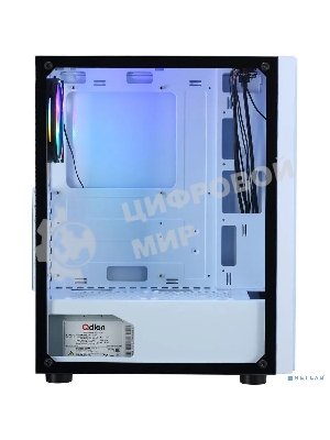 Компьютерный корпус AeroCool/Formula CL-3302W RGb белый без БП ATX 2xUSB 2.0 1xUSB 3.0 audio bott PSU