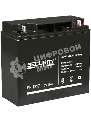Батарея для ИБП Delta (Security Force) SF 1217 напряжение 12/17В