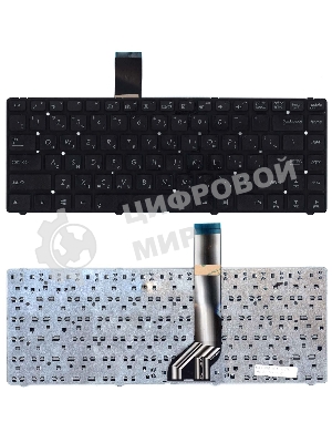 Клавиатура для ноутбука Asus K45A K45DE K45V K45V черная без рамки