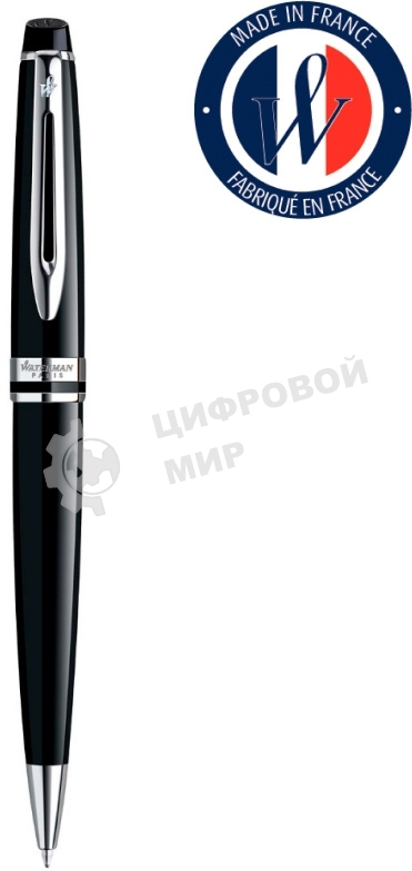 Ручка шариковая Waterman Expert 3 (CWS0951800) Black CT M, синие чернила, подарочная коробка