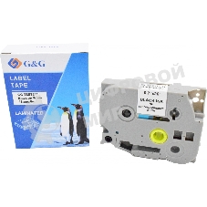 Картридж ленточный G&G GG-TZES241 черный на белом 18x8 для Brother 1230/1280/1280VP/2700VP