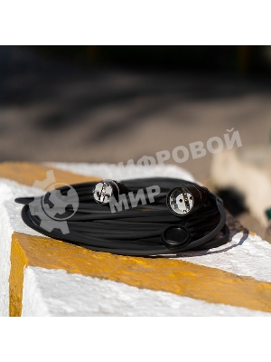 Удлинитель-шнур Rexant КГ 3х1.5 10 м, морозостойкий, с/з, 16 А, 3500 Вт, IP44 (Сделано в России)