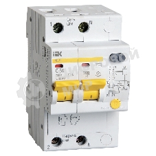 Выключатель автоматическийIEK MAD10-2-050-C-030 АД12 2Р 50А30мА IEK