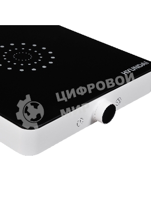 Плита настольная электрическая Hyundai HYC-0105 белый стеклокерамика