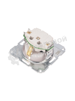 Розетка Kranz 1-ая DEA керамика с/з с/у 16А мех. белый (1/10/120)