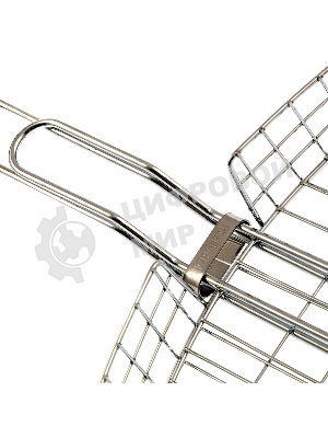 Решетка гриль Camping Palisad 305х235х55 мм объемная хромир.