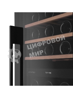 Винный шкаф встраиваемый Maunfeld MBWC-415D171, вместимость: 171 бутылок, черный