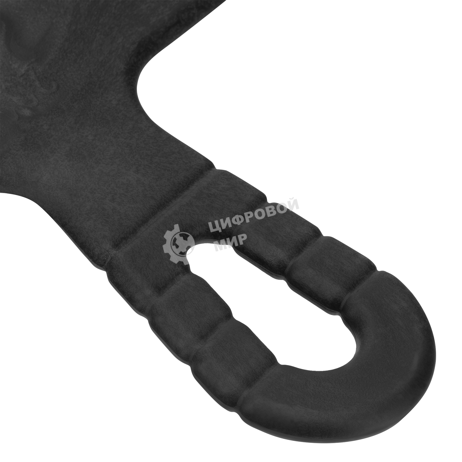 Шпатель из нержавеющей стали Сибртех 300 мм, зуб 6х6 мм, пластмассовая рукоятка